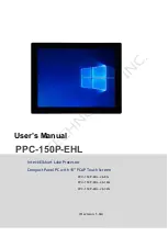 ICOP Technology PPC-150P-EHL Series User Manual preview