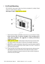 Предварительный просмотр 15 страницы ICOP Technology PPC-150P-EHL Series User Manual