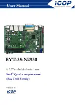 Preview for 1 page of Icop BYT-35-N2930 User Manual