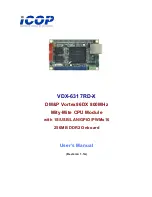 Icop VDX-6317RD-X User Manual preview