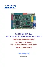 Icop VDX-6324-FD Series User Manual предпросмотр