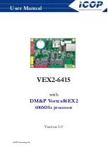 Предварительный просмотр 1 страницы Icop VEX2-6415 User Manual