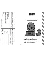 Предварительный просмотр 1 страницы IcOtec GC101XL Operating Instructions