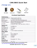 Preview for 1 page of ICP DAS USA CAN-2060C Quick Start Manual