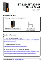 ICP DAS USA ET-2254 Quick Start Manual preview