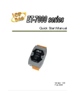 ICP DAS USA ET-7000 series Quick Start Manual предпросмотр