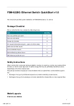 Preview for 1 page of ICP DAS USA FSM-6228G Quick Start Manual