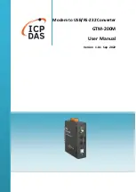 ICP DAS USA GTM-200M User Manual preview