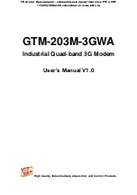 Предварительный просмотр 1 страницы ICP DAS USA GTM-203M-3GWA User Manual
