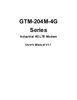 Preview for 1 page of ICP DAS USA GTM-204M-4G Series User Manual