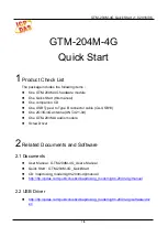 ICP DAS USA GTM-204M-4G Quick Start Manual предпросмотр