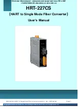 Preview for 1 page of ICP DAS USA HRT-227CS User Manual