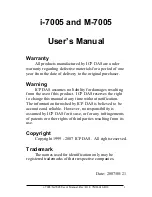 ICP DAS USA i-7005 User Manual preview