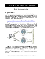 Preview for 1 page of ICP DAS USA I-7530 Quick Start User Manual