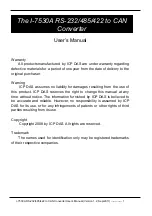 ICP DAS USA I-7530A User Manual preview