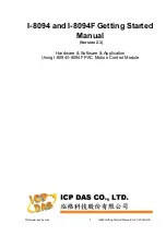 ICP DAS USA I-8094 Getting Started Manual предпросмотр