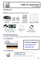 ICP DAS USA iCAM-771 Quick Start Manual предпросмотр