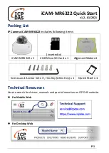 ICP DAS USA iCAM-MR6322 Quick Start Manual предпросмотр