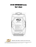 ICP DAS USA ICP CON GW-7557 User Manual preview