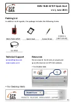 Preview for 1 page of ICP DAS USA ICP CON RMV-762D-MTCP Quick Start Manual