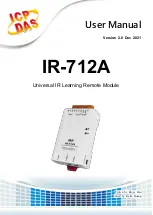 Предварительный просмотр 1 страницы ICP DAS USA IR-712A User Manual