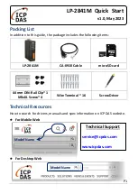 Preview for 1 page of ICP DAS USA LP-2841M Quick Start Manual