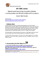 ICP DAS USA M-7000 series Quick Start Manual preview