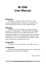 ICP DAS USA M-7000 series User Manual preview