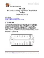 Предварительный просмотр 1 страницы ICP DAS USA M-7018 Quick Start Manual