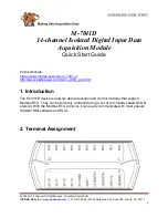 ICP DAS USA M-7041D Quick Start Manual предпросмотр