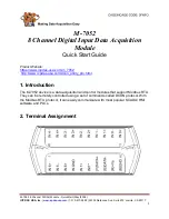 Preview for 1 page of ICP DAS USA M-7052 Quick Start Manual