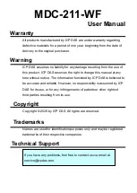 ICP DAS USA MDC-211-WF User Manual предпросмотр