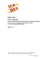 ICP DAS USA MSM Series MSM-6226 User Manual preview