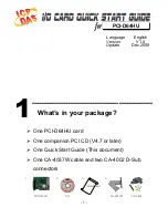 ICP DAS USA PCI-D64HU Quick Start Manual preview