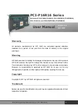 ICP DAS USA PCI-P8R8 User Manual предпросмотр