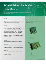 Preview for 1 page of ICP DAS USA PCIe-S112 User Manual