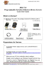 Preview for 1 page of ICP DAS USA PDS-734 Quick Start Manual