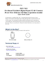 Preview for 1 page of ICP DAS USA PET-7051 Quick Start Manual