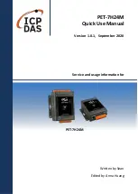 ICP DAS USA PET-7H24M Quick Use Manual предпросмотр