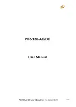 ICP DAS USA PIR-130-AC User Manual preview