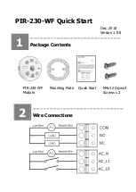 Preview for 1 page of ICP DAS USA PIR-230-WF Quick Start