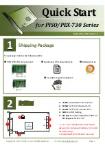 ICP DAS USA PISO-730 Series Quick Start Manual preview