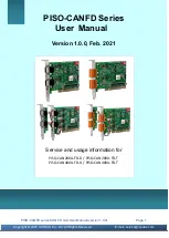 Предварительный просмотр 1 страницы ICP DAS USA PISO-CAN-FD Series User Manual