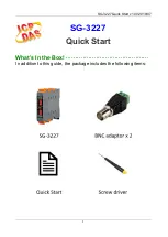 Preview for 1 page of ICP DAS USA SG-3227 Quick Start Manual