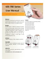 ICP DAS USA tDS-712 User Manual preview