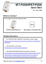 ICP DAS USA tET-PD6 Quick Start Manual preview