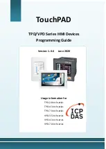 Preview for 1 page of ICP DAS USA TPD Series Programming Manual