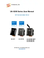 Preview for 1 page of ICP DAS USA UA-5200 Series User Manual