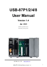 ICP DAS USA USB-87P1 User Manual preview