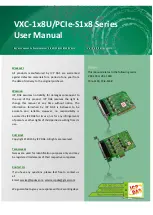 Preview for 1 page of ICP DAS USA VXC-1 8U Series User Manual